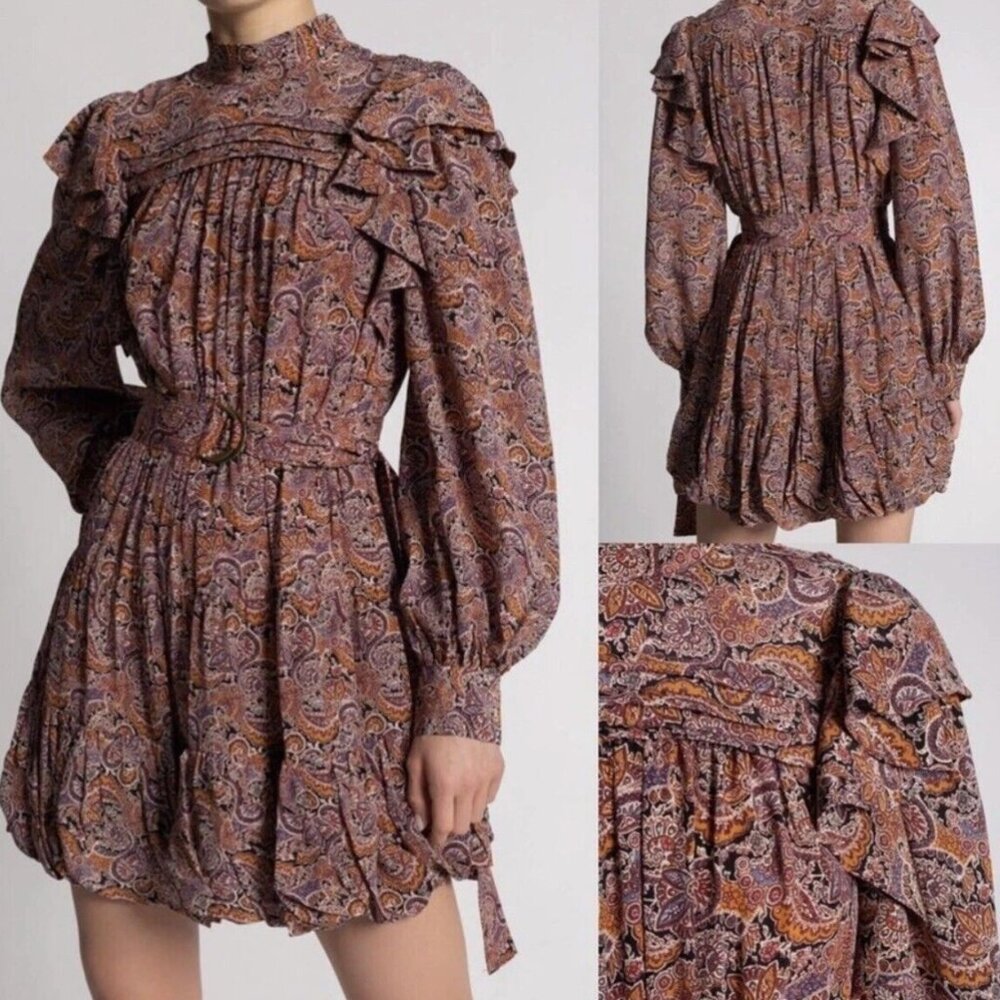 Ulla Johnson Bubble Hem Luna Dress, Size 6
